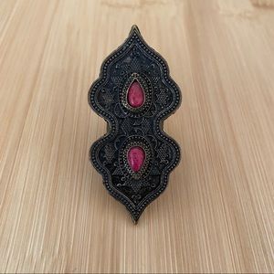 SAMANTHA WILLS Bohemian Ring Mulberry Pink